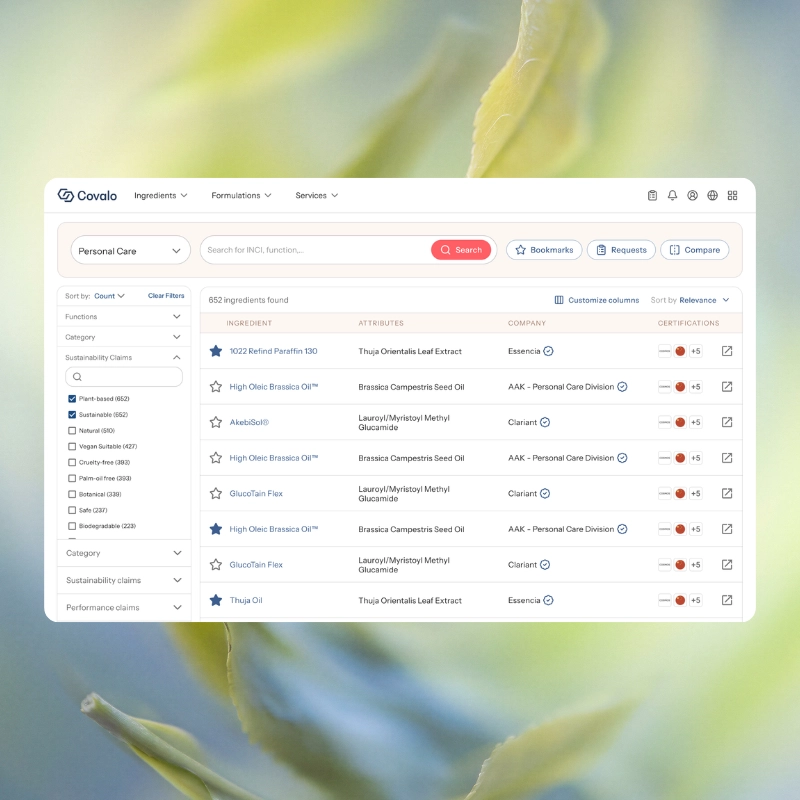 Discover ingredients faster